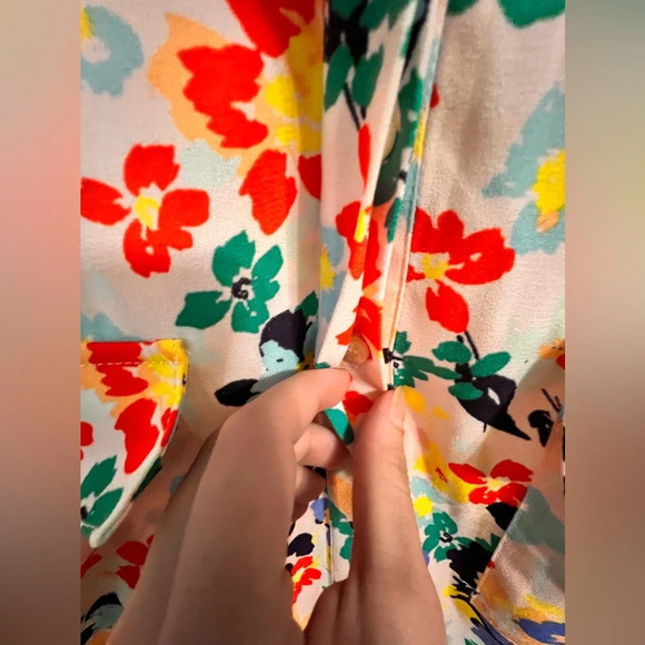 final price HALOGEN x Atlantic-Pacific Floral Smocked Dress - Picture 4 of 8